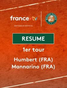Roland-Garros - 1er tour (H) : le résumé de Ugo Humbert vs Adrian Mannarino