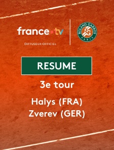 Roland-Garros - 3e tour (H) : le résumé de Quentin Halys vs Alexander Zverev