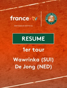 Roland-Garros - 1er tour (H) : le résumé de Stan Wawrinka vs Jesper De Jong