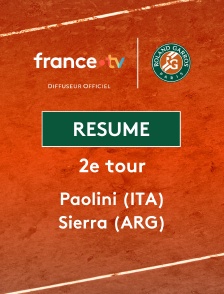 Roland-Garros - 2e tour (F) : le résumé de Jasmine Paolini vs Solana Sierra