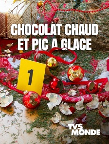 Chocolat chaud et pic à glace