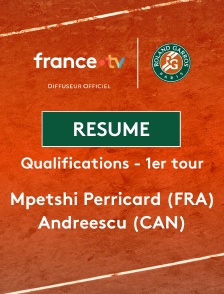 Roland-Garros - Qualifications - 1er tour (F) : le résumé de Daphnée Mpetshi Perricard vs Bianca Andreescu