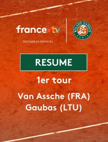 Roland-Garros - 1er tour (H) : le résumé de Luca Van Assche vs Vilius Gaubas