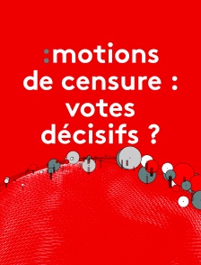 Emission spéciale - Motions de censure : votes décisifs ?