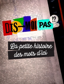 Dis-moi pas!? La petite histoire des mots d'ici