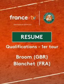 Roland-Garros - Qualifications - 1er tour (H) : le résumé de Charles Broom vs Ugo Blanchet