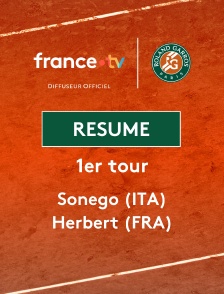 Roland-Garros - 1er tour : le résumé de Lorenzo Sonego vs Pierre-Hugues Herbert