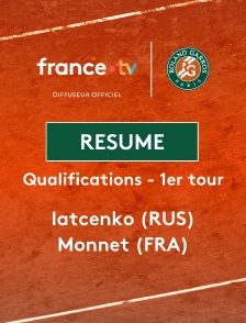 Roland-Garros - Qualifications - 1er tour (F) : le résumé de Polina Iatcenko vs Carole Monnet