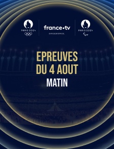 Paris 2024 - Epreuves du 4 août : Session du matin