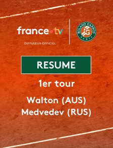 Roland-Garros - 1er tour (H) : le résumé du match Adam Walton vs Daniil Medvedev