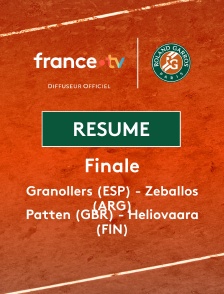 Roland-Garros - Finale double (H) : le résumé de Granollers/Zeballos vs Patten/Heliovaara