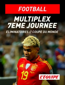 L'Equipe - Football - Eliminatoires de la Coupe du monde UEFA : Multiplex Bulgarie / Turquie, Espagne / Géorgie, Portugal / Irlande, Estonie / Italie, Serbie / Albanie en replay
