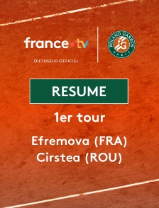 Roland-Garros - 1er tour (F) : le résumé de Ksenia Efremova vs Sorana Cirstea