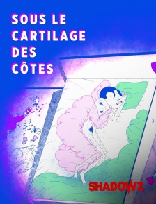 Sous le cartilage des côtes