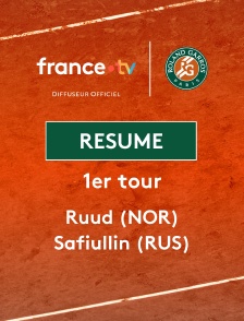 Roland-Garros - 1er tour (H) : le résumé de Casper Ruud vs Roman Safiullin