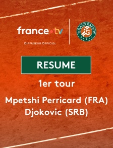 Roland-Garros - 1er tour (H) : le résumé de Giovanni Mpetshi Perricard vs Novak Djokovic