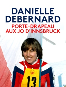 Danielle Debernard, porte-drapeau aux JO d'Innsbruck