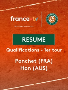 Roland-Garros - Qualifications - 1er tour (F) : le résumé de Jessika Ponchet vs Priscilla Hon