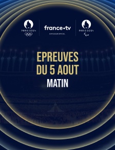 Paris 2024 - Epreuves du 5 août : Session du matin