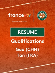 Roland-Garros - Qualifications - 2e tour (F) : le résumé de Xinyu Gao vs Harmony Tan