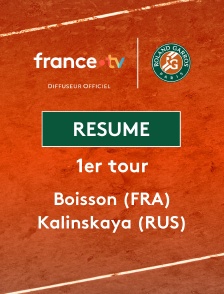 Roland-Garros - 1er tour (F) : le résumé de Loïs Boisson vs Anna Kalinskaya