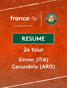 Roland-Garros - 2e tour (H) : le résumé de Jannik Sinner vs Juan Manuel Cerundolo