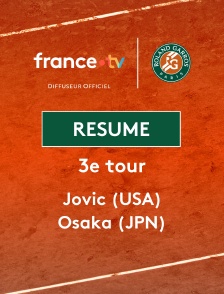 Roland-Garros - 3e tour (F) : le résumé de Iva Jovic vs Naomi Osaka