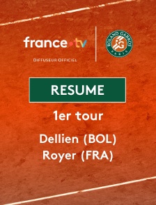 Roland-Garros - 1er tour (H) : le résumé de Hugo Dellien vs Valentin Royer