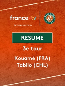 Roland-Garros - 3e tour (H) : le résumé de Moïse Kouamé vs Alejandro Tabilo