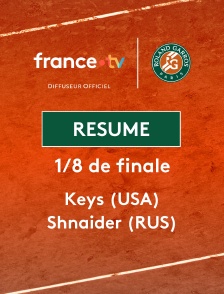 Roland-Garros - 1/8 de finale (F) : le résumé de Madison Keys vs Diana Shnaider