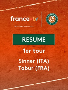 Roland-Garros - 1er tour (H) : le résumé de Jannik Sinner vs Clément Tabur