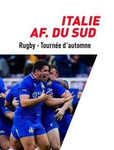 Rugby - Tournée d'automne : Italie / Afrique du Sud