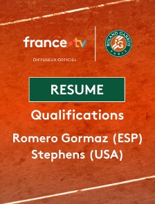 Roland-Garros - Qualifications - 3e tour (F) : le résumé de Leyre Romero Gormaz vs Sloane Stephens