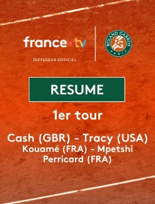 Roland-Garros - 1er tour double (H) : le résumé de Cash / Tracy vs Kouamé / Mpetshi Perricard