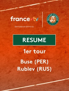 Roland-Garros - 1er tour (H) : le résumé de Ignacio Buse vs Andrey Rublev