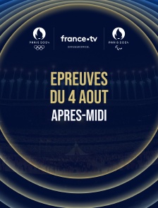 Paris 2024 - Epreuves du 4 août : Session d'après-midi