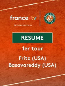 Roland-Garros - 1er tour (H) : le résumé de Taylor Fritz vs Nishesh Basavareddy