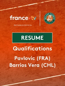 Roland-Garros - Qualifications - 2e tour (H) : le résumé de Luka Pavlovic vs Tomas Barrios Vera