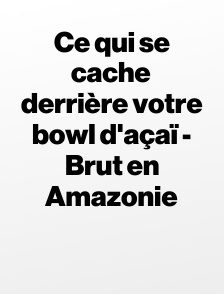 Ce qui se cache derrière votre bowl d'açaï - Brut en Amazonie
