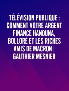 Télévision publique : comment votre argent finance Hanouna, Bolloré et les riches amis de Macron | Gauthier Mesnier