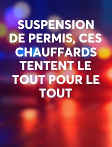 Suspension de permis, ces chauffards tentent le tout pour le tout