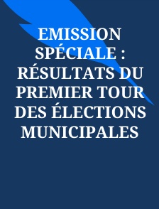 Emission spéciale : résultats du premier tour des élections municipales