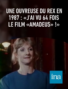 INA - Une ouvreuse du Rex en 1987 : «J'ai vu 64 fois le film «Amadeus» !»