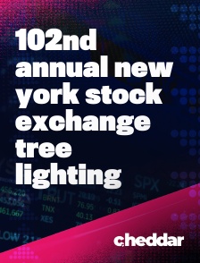 Cheddar News - 102nd Annual New York Stock Exchange Tree Lighting