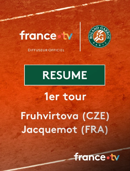 france.tv - Roland-Garros - 1er tour (F) : le résumé de Linda Fruhvirtova vs Elsa Jacquemot
