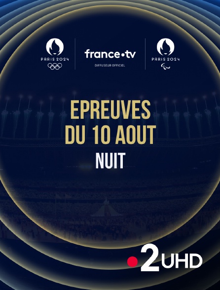 France 2 UHD - Paris 2024 - Epreuves du 10 août : Session de nuit