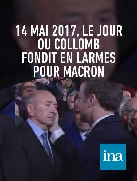 INA - L'émotion de Gérard Collomb lors de la cérémonie d'investiture d'Emmanuel Macron