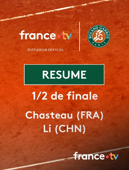 france.tv - Roland-Garros - 1/2 finale - Tennis-Fauteuil (F) : le résumé de Ksenia Chasteau vs Xiaohui Li