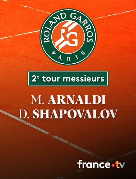 France.tv - Tennis - 2e tour Roland-Garros : le résumé de Matteo Arnaldi - Denis Shapovalov