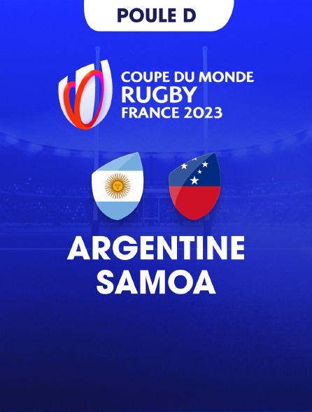 Rugby - Coupe du monde 2023 : Argentine / Samoa